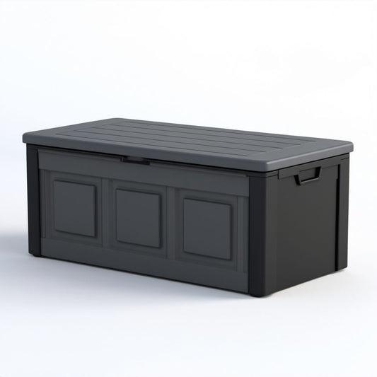 Ogrodowa skrzynia z tworzywa antracytowa 120 x 56 x 63 cm, 380 l